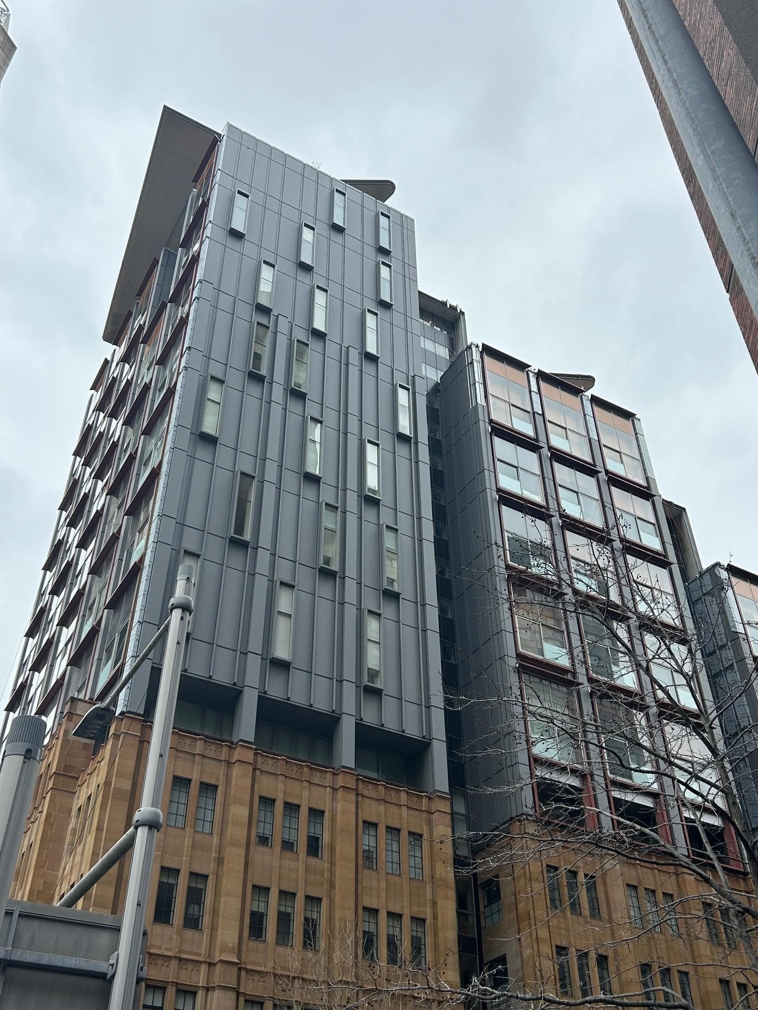 Portico Apartments York Street recladding with ALPOLIC™ NC/A1 aluminium façade